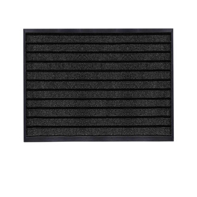 Bedlooms Black Pvc Rubber Anti-Fatigue Mat 50X80CmNon-Slip Machine Washable Doormat For Indoor & Outdoor from B&Q