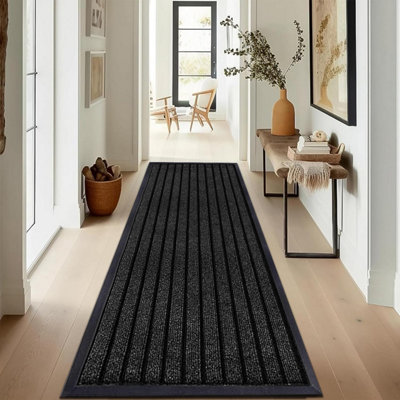 Bedlooms Black Pvc Rubber Anti-Fatigue Mat 80X300CmNon-Slip Comfort Extra Large Runner Mat For Indoor & Outdoor from B&Q