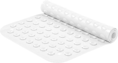 Bedlooms Non Slip White Bath Mat Mould And Mildew Free Shower Mat With Suction Cups38X70Cm from B&Q