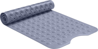 Bedlooms Non Slip Grey Bath Mat Mould And Mildew Free Shower Mat With Suction Cups40X100Cm from B&Q