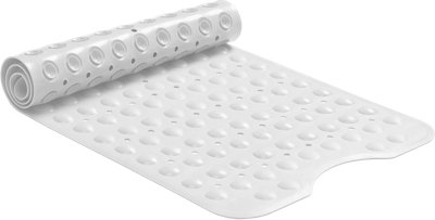 Bedlooms Non Slip White Bath Mat Mould And Mildew Free Shower Mat With Suction Cups40X100Cm from B&Q