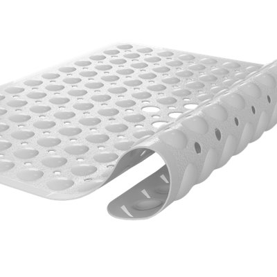 Bedlooms Non Slip White Bath Mat Mould And Mildew Free Shower Mat With Suction Cups53X53Cm from B&Q