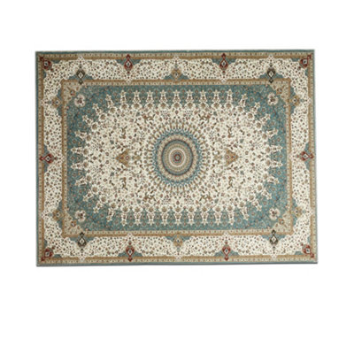 Bedlooms Willow Cashmere Rug 60X110CmMedallion Floral PatternNon SlipStain ResistantLarge Kitchen & Door Mat from B&Q