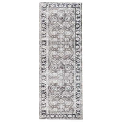 Bedlooms Harmony Cashmere Rug 60X220CmModern Area RugAnti SlipStain ResistantThick Long Hallways Runner from B&Q