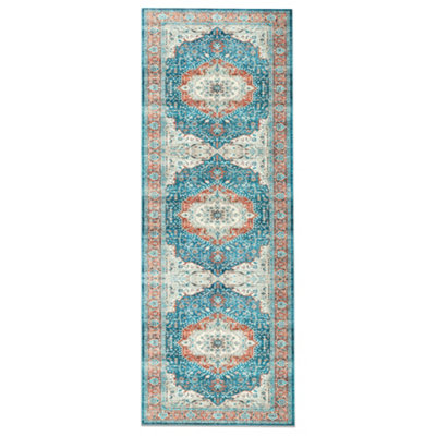 Bedlooms Regal Cashmere Rug 80X300CmTraditional RugNon SlipStain ResistantEntryways Runner Rug from B&Q