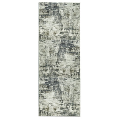 Bedlooms Frost Cashmere Rug 80X300CmModern Abstract RugAnti SlipStain ResistantEntryways Runner Rug from B&Q