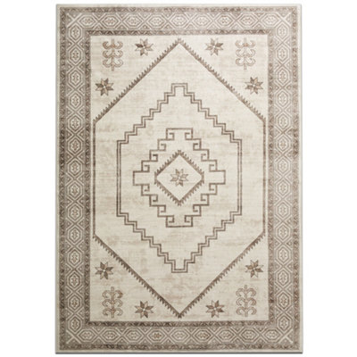 Bedlooms Radiant Cashmere Rug 200X290CmGeometric RugAnti SlipStain ResistantLiving Area & Bed Room Rug from B&Q