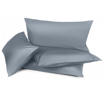 Bedlooms Satin Silk Pillowcase Grey 2 PairAnti Wrinkle Pillow Covers For Hair & Skin Friendly Pillowcases Bedding Set 50X75 Cm