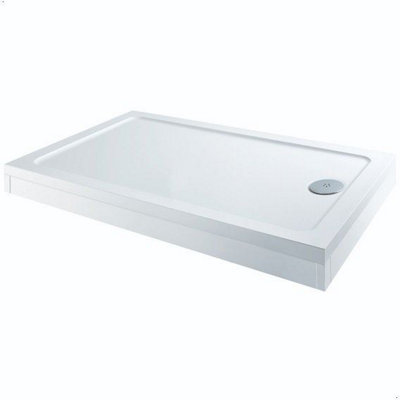 Aveli 1700 X 700mm Shower Tray Rectangular Easy Plumb Premium Anti-Slip Free Waste from B&Q