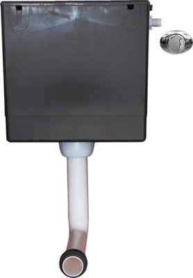 Affine Concealed Cistern Only Chrome Dual Flush 6/4L Eco Friendly Compact Flexi Cable