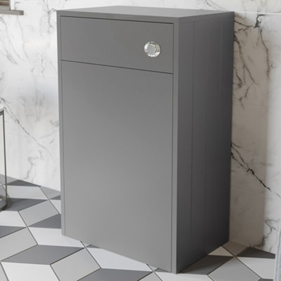 Affine Traditional Back To Wall Toilet Unit Grey 500mm Btw Bathroom Pan Not Included from B&Q