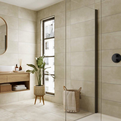 Amiata Lamos Cream Porcelain Wall & Floor Tiles 600 X 300mm from B&Q