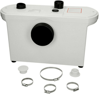 Affine Extra Domestic Sanitary Macerator Waste Pump White Carbon Filter Ip54 from B&Q