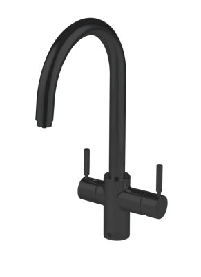 Insinkerator 3-In-1 Black Instant Boiling Hot Cold Water Kitchen Tap & Neotank from B&Q