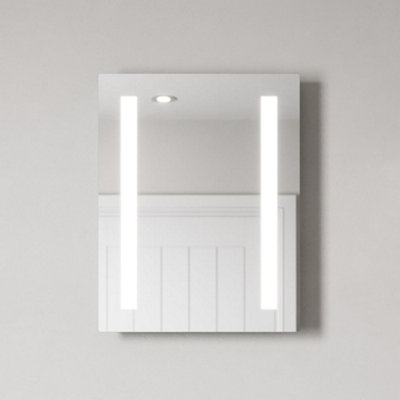 Affine 390 X 500mm Bathroom Mirror Led Lights Wall Mounted Battery Powered Illuminated from B&Q