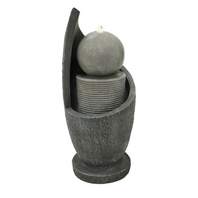 Monstershop White/Light/Grey Electric Water Feature - Zen Cascade - Image 4