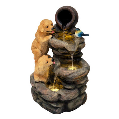 Rackhams Grey/White Electric Water Feature - Canine Creek - Image 8