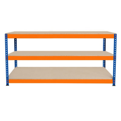 Monstershop Unisex Orange S-Rax 3 Tier Workbench - 180Cm X 60Cm X 90Cm In - Image 4