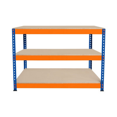 Monster Racking Blue/Orange S-Rax 3 Tier Workbench - 120Cm X 60Cm X 90Cm - Image 4