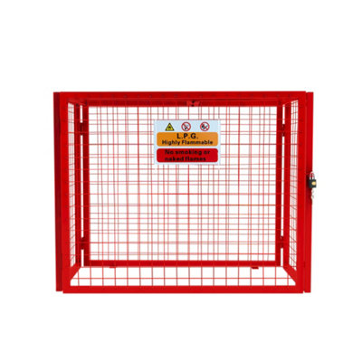 Monstershop Unisex Red Gas Bottle Collapsible Mesh Cage - 92Cm X 110Cm X 50Cm | : 92 Cm X 110 Cm X 50 Cm - Image 4