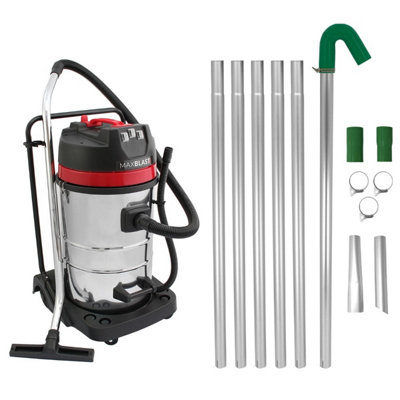 Maxblast Gutter Vacuum Poles & 80L Wet & Dry Vacuum from B&Q