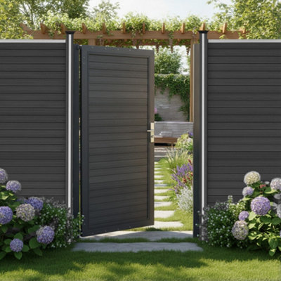MonsterShop Composite Composite Panel GateGrey from B&Q