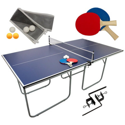 Folding Table Tennis Table & 2 x Extra Ping Pong Balls