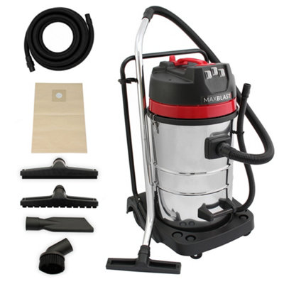 B&Q -  80L Industrial Wet & Dry Vacuum Cleaner Long Reach 5M Hose - Image 8