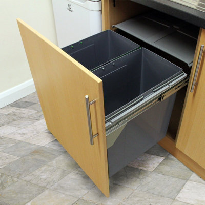 MonsterShop Kukoo 90L Pull Out Recycle Waste Bin from B&Q