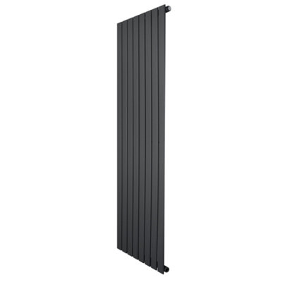 Monstershop Anthracite/Grey Flat Single Column Radiator 1600Mm X 560Mm Modern Designer Single Panel B&Q