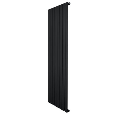 Monstershop Black Flat Single Column Radiator 1600Mm X 560Mm Modern Designer Single Panel B&Q