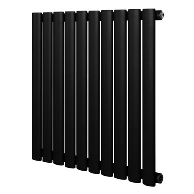 B&Q -  Oval Single Column Radiator 600mm X 600mm Modern Designer Single Panel