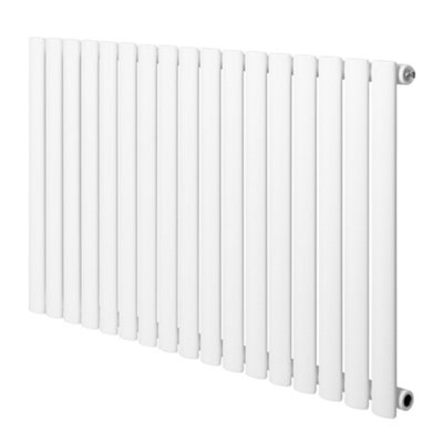 B&Q -  Oval Single Column Radiator 600 X 1020mm Modern Designer Single Panel