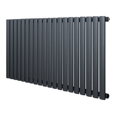 Monstershop Anthracite/Grey Oval Single Column Radiator - 600 X 1200Mm - Image 6