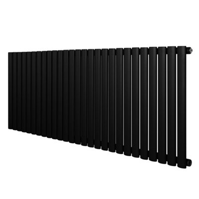 Monstershop Oval Single Column Radiator - 600 x 1620mm - Black - Image 9