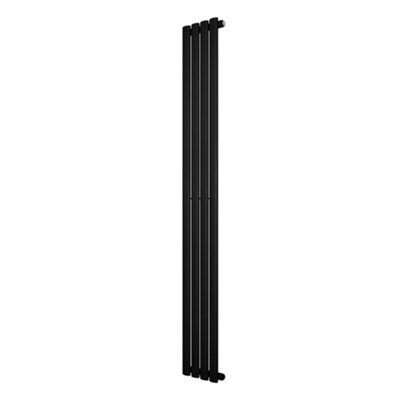 B&Q -  Oval Single Column Radiator 1800 X 240mm Modern Designer Single Panel