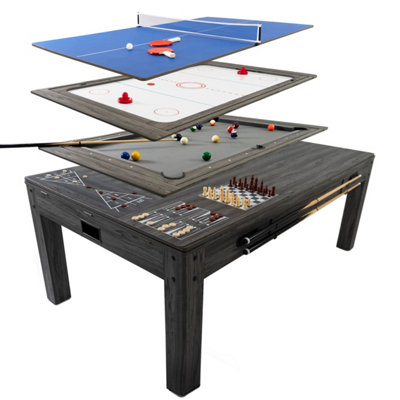 Rackhams Grey 7-In-1 Games Table - Image 3