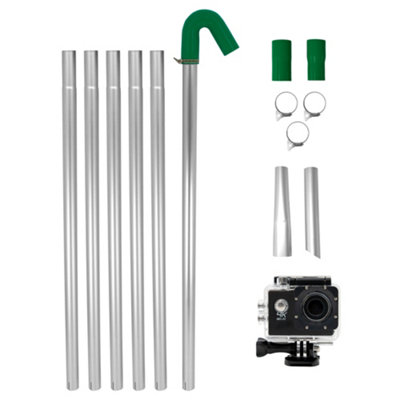 MonsterShop Gutter Vacuum Pole Kit 4K Camera Real Time Inspection 24Ft Reach from B&Q
