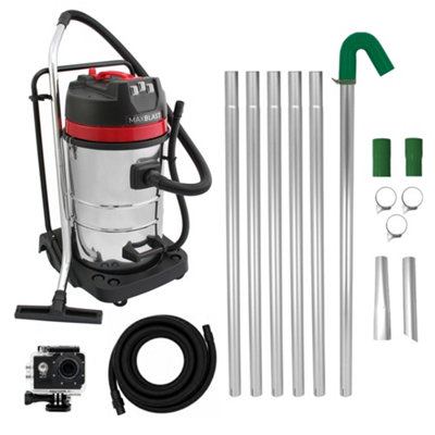 B&Q -  Gutter Cleaning 80L Wet & Dry Hoover 24Ft Vacuum Pole Kit