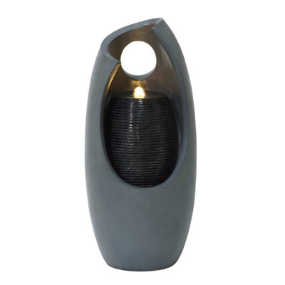 MonsterShop Cascading Outdoor Water Feature Electric Garden FountainRadiant Falls from B&Q