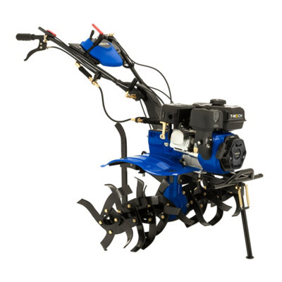 MonsterShop Rotavator 7.5Hp Petrol Tiller Cultivator 212Cc 4 Stroke Garden Soil from B&Q