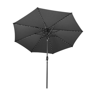 Monster Shop Led Tilt Parasol 2.7M - Grey - Image 4