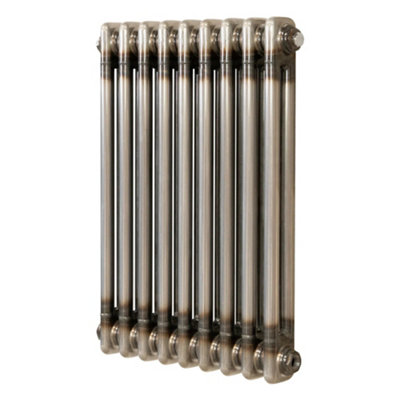MonsterShop Traditional 2 Column Radiator600 X 425mmRaw Metal from B&Q