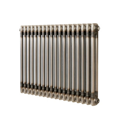 MonsterShop Traditional 2 Column Radiator600 X 830mmRaw Metal from B&Q