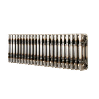 MonsterShop Traditional 3 Column Radiator300 X 1010mmRaw Metal from B&Q