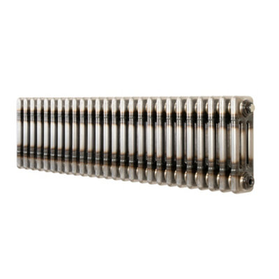 MonsterShop Traditional 3 Column Radiator300 X 1190mmRaw Metal from B&Q