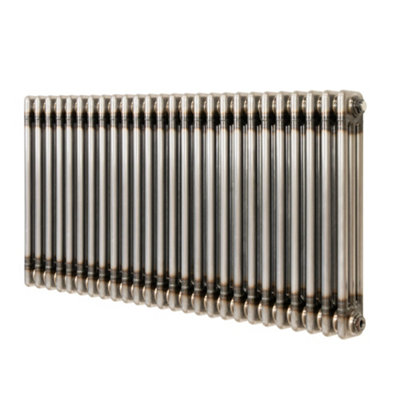 MonsterShop Traditional 3 Column Radiator600 X 1190mmRaw Metal from B&Q
