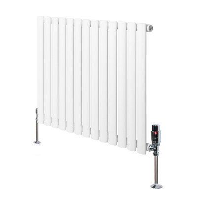 Monster Shop Oval Single Column Radiator With Valves - White / 78Cm / 60Cm - Image 6