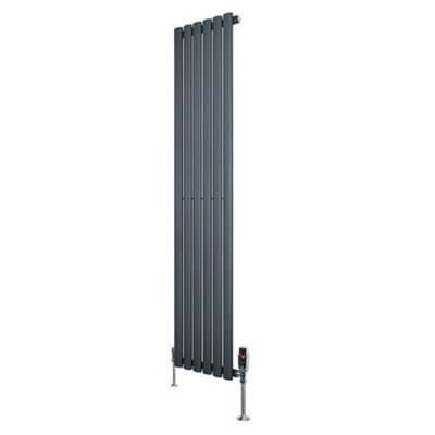 B&Q -  Oval Single Column Radiator 1600mm X 360mm & Trv Chrome Valves Modern Designer Single Panel - Image 9
