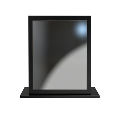 Ready Assembled U Unisex Black Hampshire Mirror (Ready Assembled) In Size 2 - Image 3